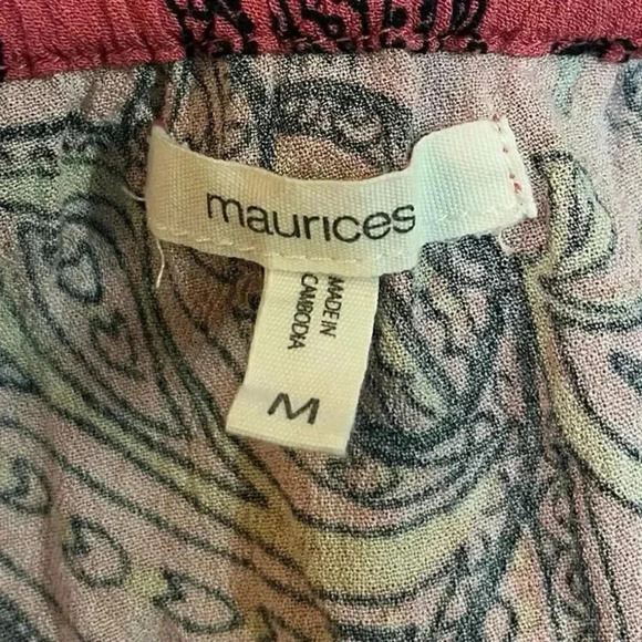 Maurices Paisley High Low Midi Dress‎ Medium - Picture 7 of 9